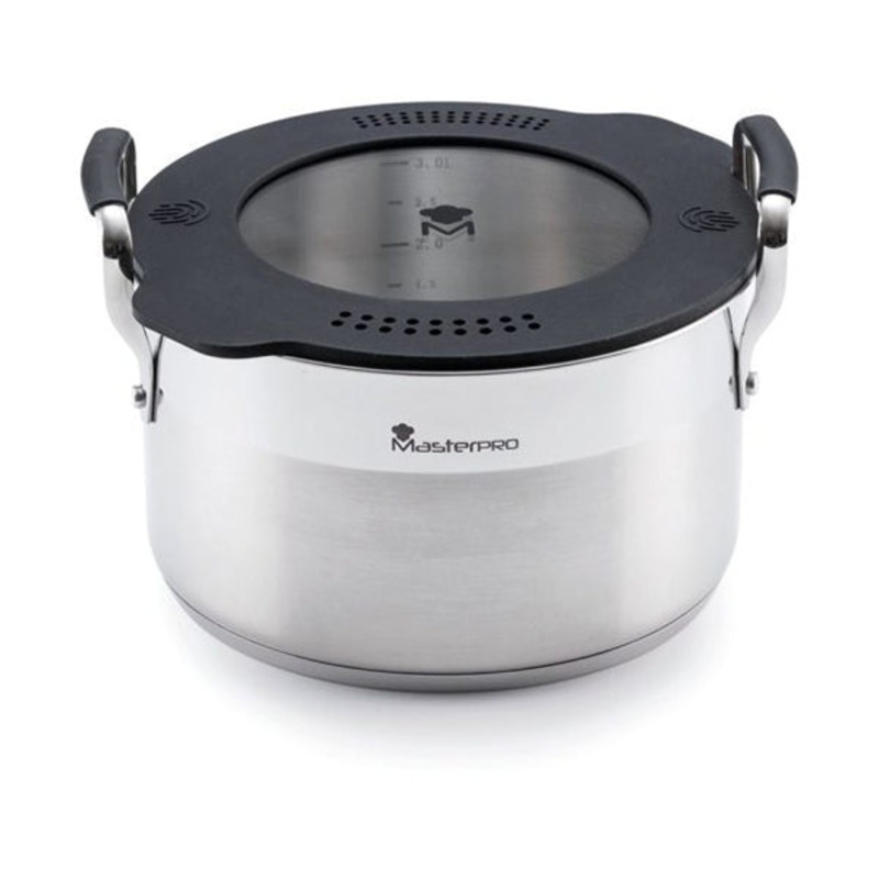 MasterPro, Casserole 20Cm Ss Ind W/Lid Smart – BGEU-3778