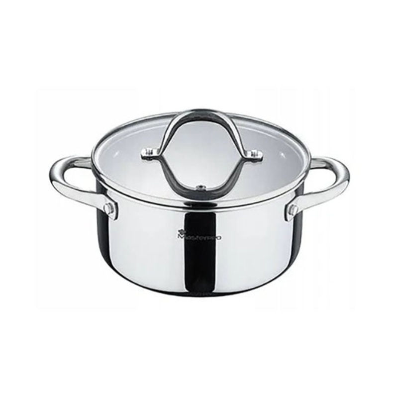 MasterPro, Casserole 20X10Cm S/S Ind W/Lid Hi-Tech 3 – BGMP-1624