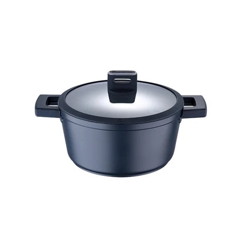MasterPro, Casserole 24X12Cm Cast Aluminium W/Lid Ind Indigo – BGMP-7979
