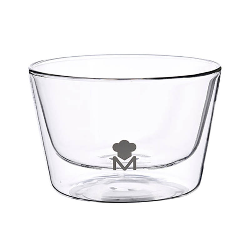 MasterPro Lunch and Dinner Bowl 510Ml Double Wall Borosilicate Barware Mixology – BGMP-20103