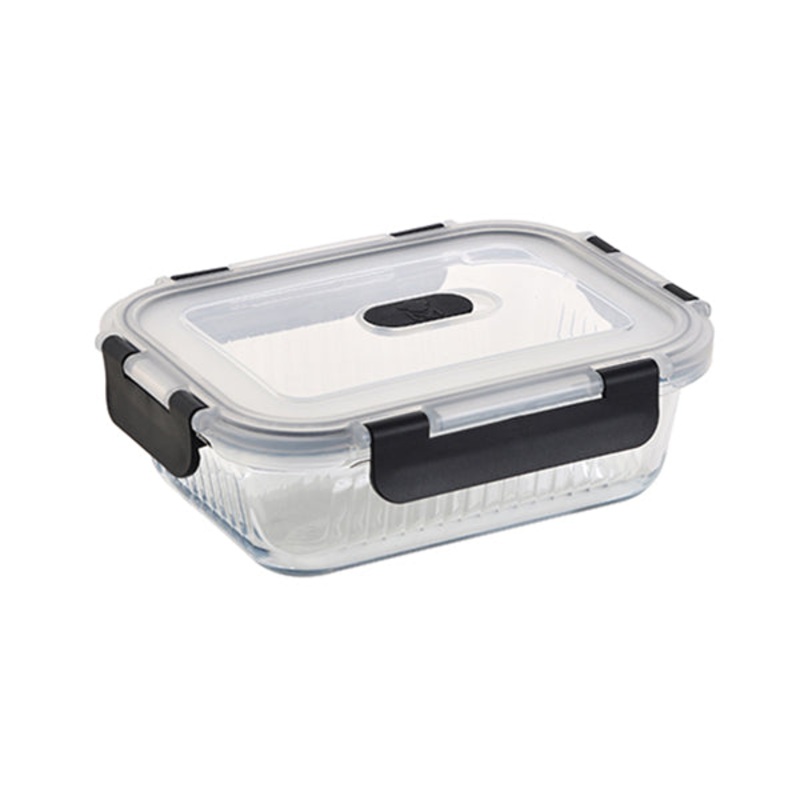 MasterPro Rectangular Food Container 1.04L High Borosilicate Glass Foodies – BGMP-5672