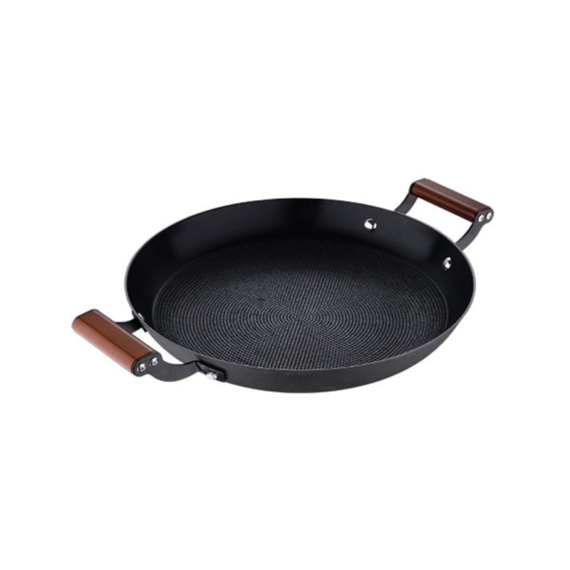 MasterPro, Round Grill Plate 32X38X7Cm Pressed Iron Odin – BGMP-3821