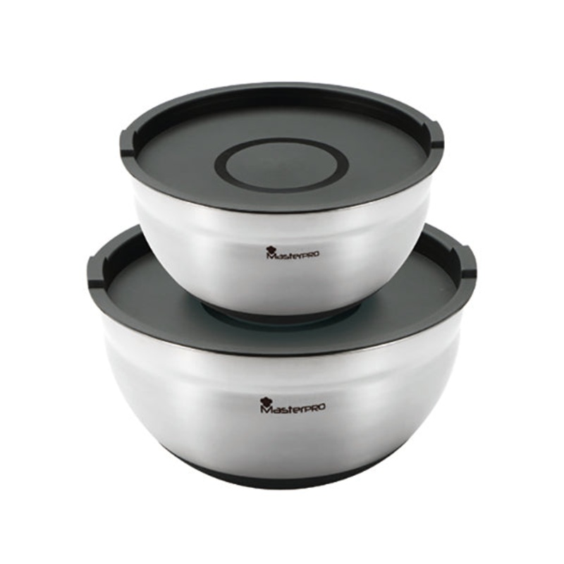 MasterPro, Set of 2 Bowls with Lids – BGMP-1553-INC