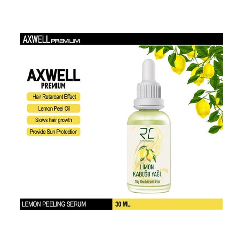 Axwell, Lemon Peel Oil Hair Retardant Effect Hair Reduction Serum – JT511