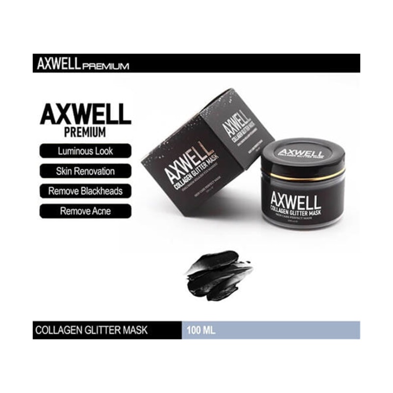 Axwell, Purifying Glitter Collagen Mask Acne, Blackhead – JT500