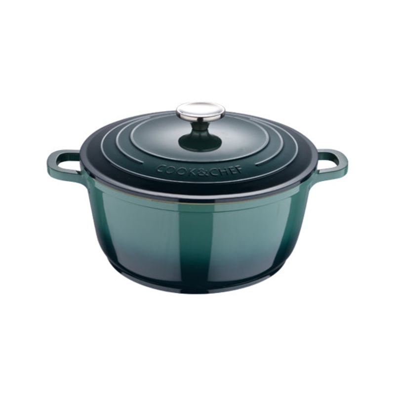 Bergner, Casserole 24X11Cm Cast Alu Ind W/Lid Excalibur – BG-36101-GR