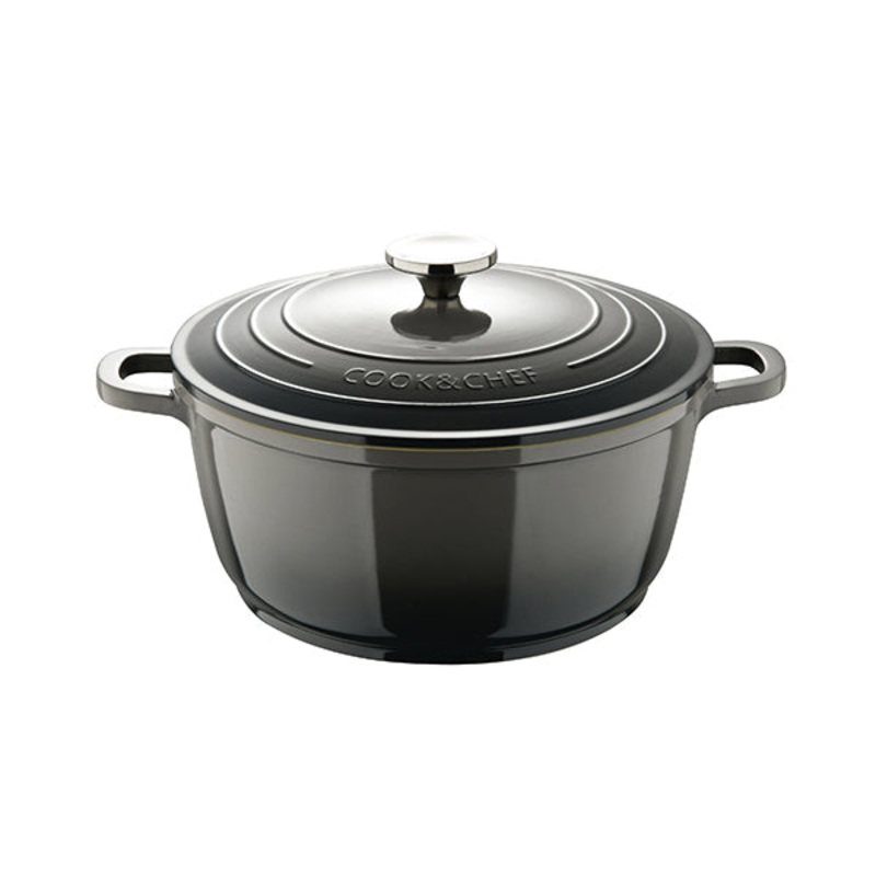 Bergner, Casserole 28X12Cm Cast Alu Ind W/Lid – BG-36102-GY