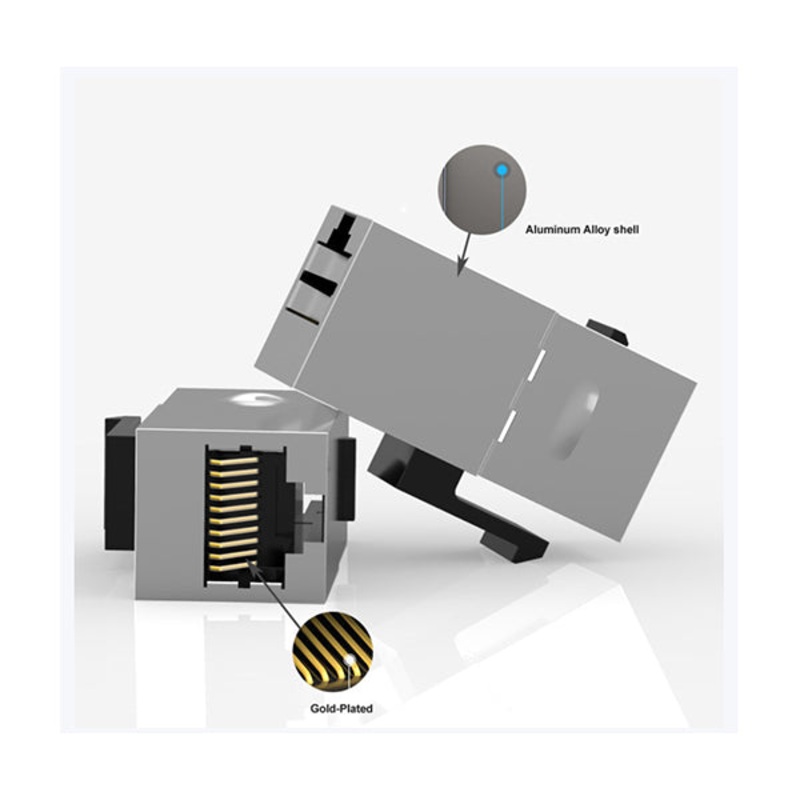 Conqueror CAT 6 Female To Female Keystone Jack 8P8C Plug  P255