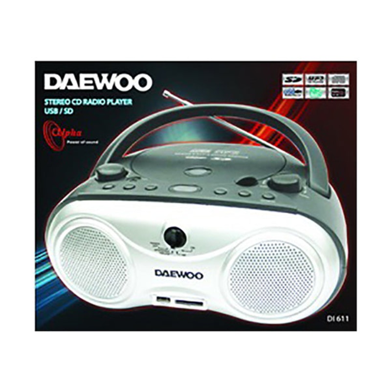 Daewoo Stereo CD Radio Player – DI611 – PCD611