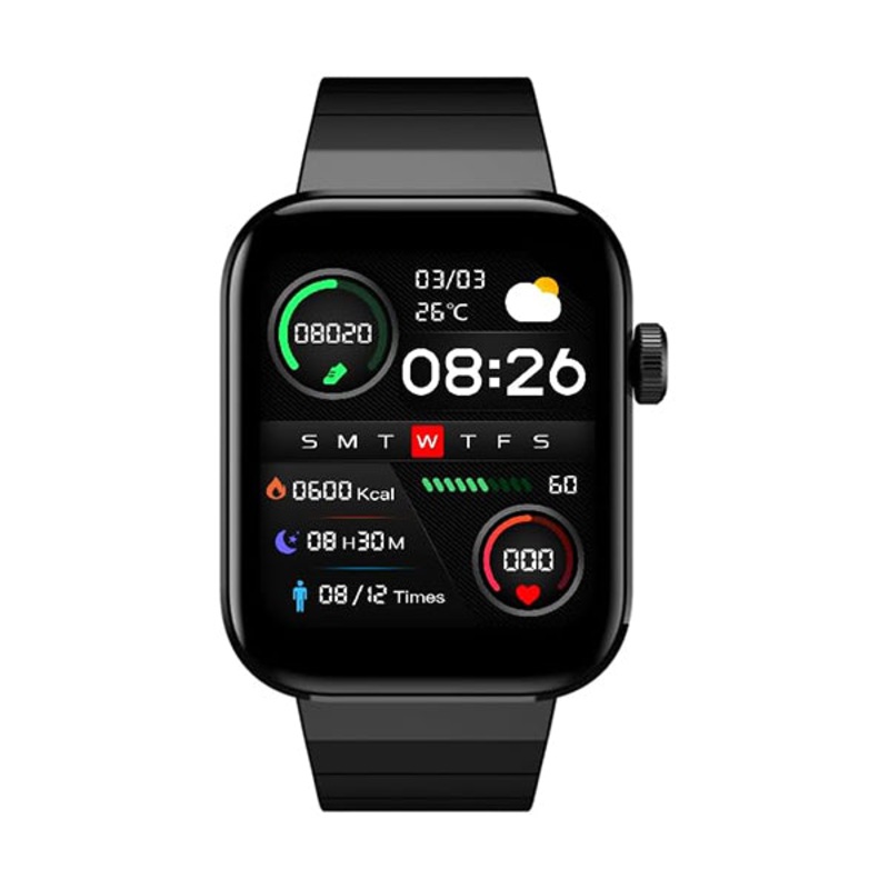 Xiaomi, Mibro T1 Smart Watch Bluetooth Call Watch with 1.6-inch AMOLED HD Display Health Tracking & 20 Sports Modes 2 ATM Waterproof Bluetooth 5.0