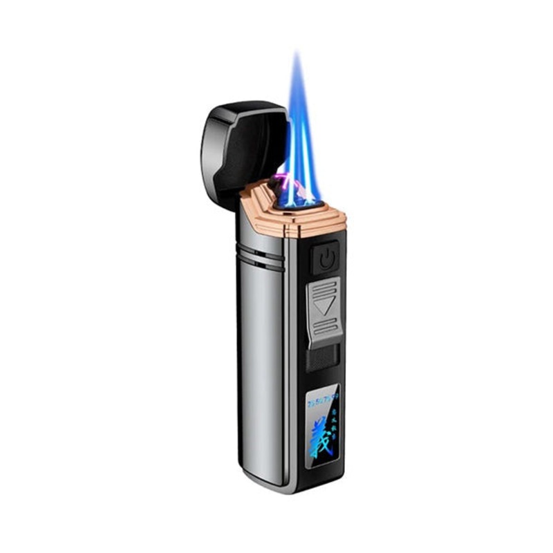 2 in 1 Digital Turbo Jet Lighter and Electric Rechargeable Arc Lighter
