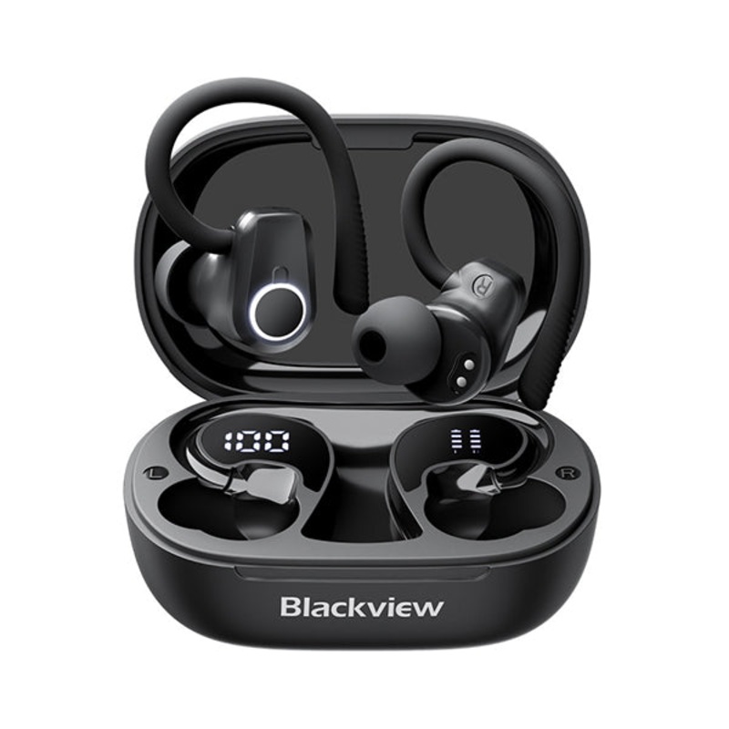 Blackview Airbuds 60 Bluetooth True Wireless Headset with Mic IPX4 Waterproof 500mAh Battery Charging Case Sports Headset