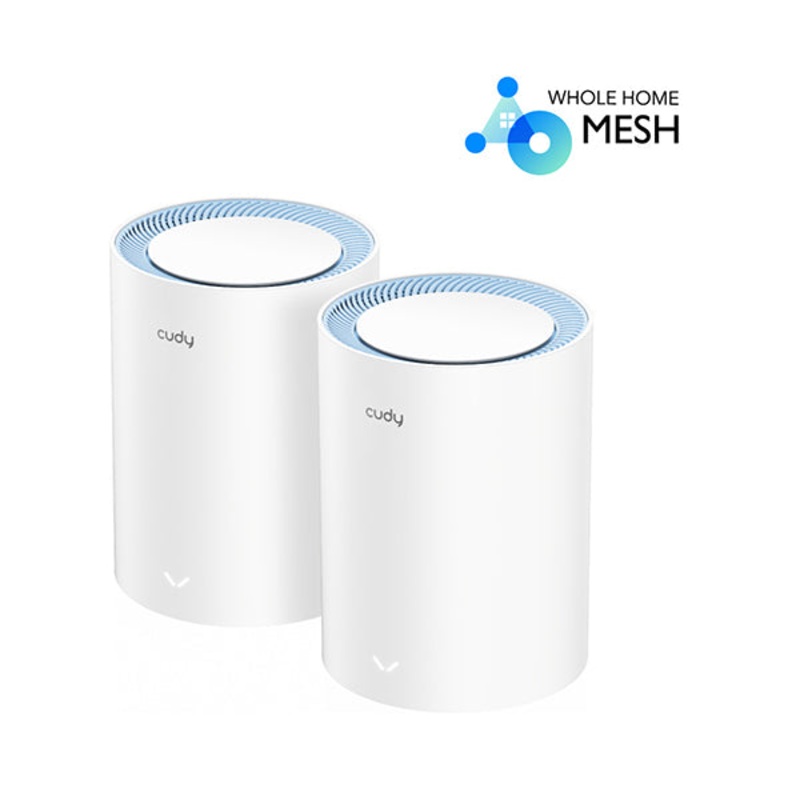 Cudy, AC1200 Dual Band Whole Home Wi-Fi Mesh System, 2-pack – M1200