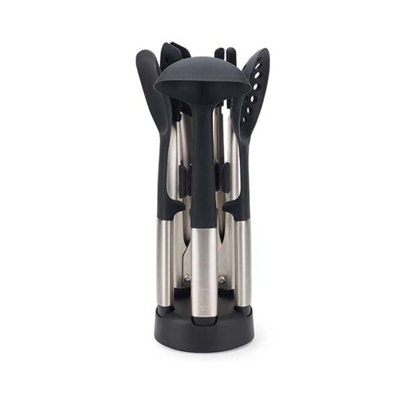 Joseph Joseph, 10568, Elevate Fusion 5-Piece Stainless-Steel Utensil Set with Compact Stand