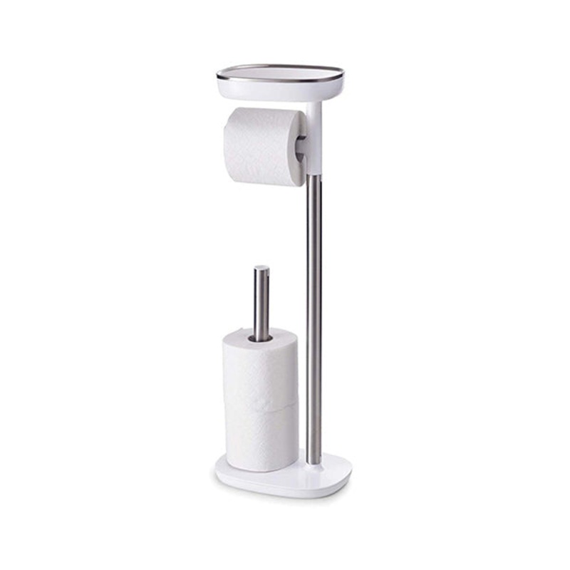 Joseph Joseph, 70518, EasyStore Butler Toilet Paper Holder Stand and Spare Roll Storage with Shelf and Drawer