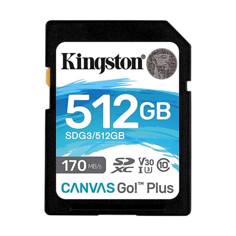 Kingston, SD Card 512GB 170MB Canvas Go Plus