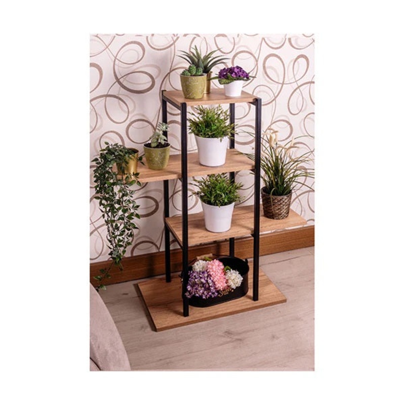 Mudesa, Flower Pot Stand 4 Tier Decorative Shelf – PALM