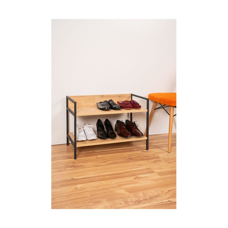Mudesa, Metal Wooden Mini Shoe Rack Slippers Multi-Purpose Shelf – RIBES