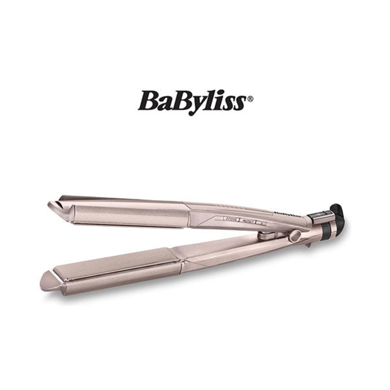 BaByliss Keratin Shine 2-in-1 Hair Straightener | Keratin Ceramic Coated Plates | Digital Temperature Display | 6 Adjustable Heat Settings (140C – 230C) | 30-Second Heat-Up |- ST335AE