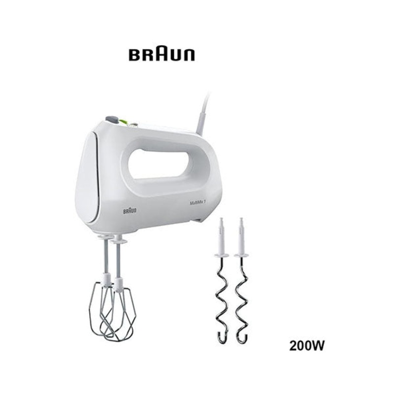 Braun MultiMix Fast and easy preparation for all your favorite baked goods with the silent 400W motor