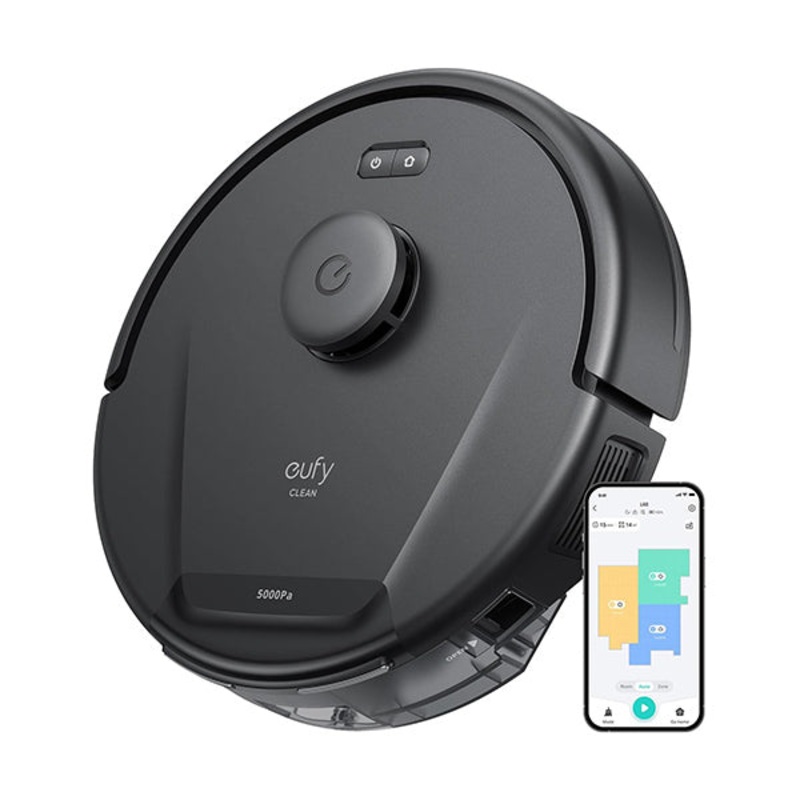 eufy L60 Robot Vacuum, Ultra Strong 5,000 Pa Suction, iPath Laser Navigation, for Deep Floor Cleaning, Ideal for Hair, Hard Floors