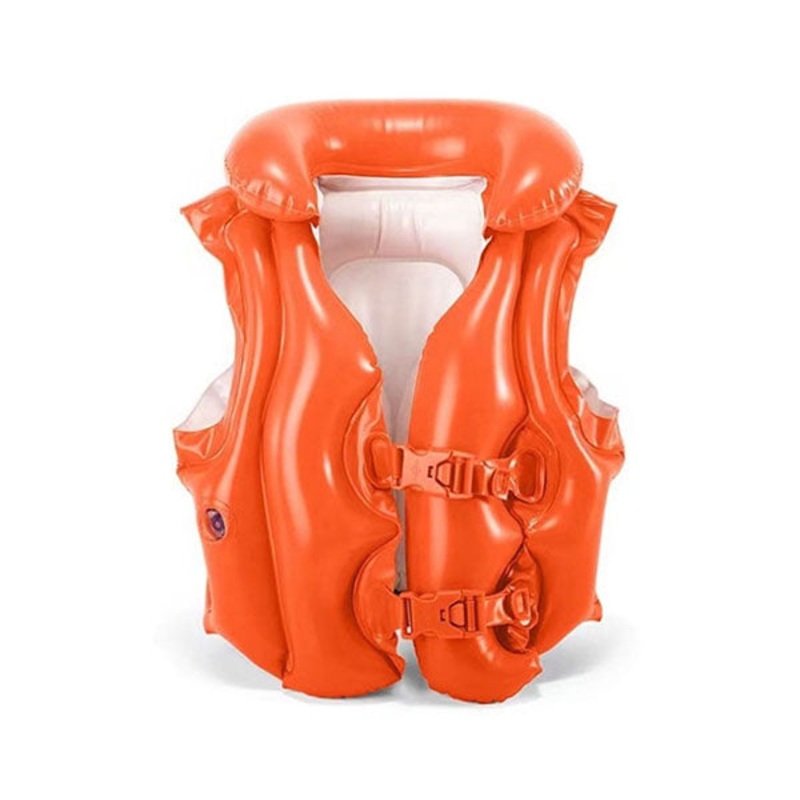 Intex Deluxe Swim Vest 3-6 Years with Collar, Peg Box, 50 cm x 47 cm – 58671