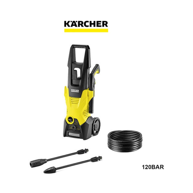 Karcher K3 Pressure Washer Power Control 120 Bar, 1600 W, Ideal for Normal Dirt Bicycles, Garden Fences, Motorbikes, Cars