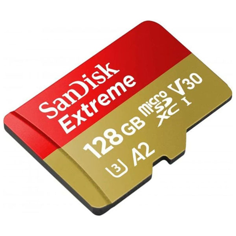 SanDisk 128GB Extreme microSD UHS I Card for 4K Video on Smartphones, Action Cams & Drones 190MB/s Read, 90MB/s Write – SDSQXAA-128-GN6MN