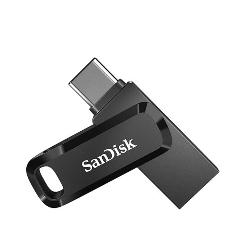 SanDisk 256GB Ultra Dual Drive Go USB Type-C Flash Drive, Black – SDDDC3-256G-G46