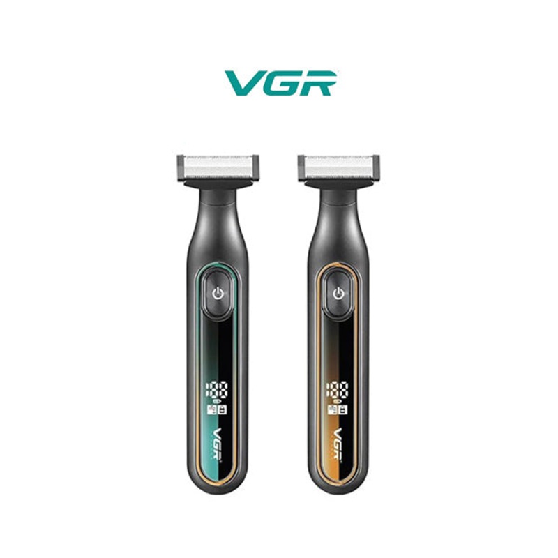 VGR Digital Display Cordless Dual-Sided OneBlade Trimmer & Shaver 0.5-9mm Adjustable Comb for Complete Beard Styling & Body Hair Trimming 90 mins Runtime Fully Washable IPX5 Waterproof – V-360