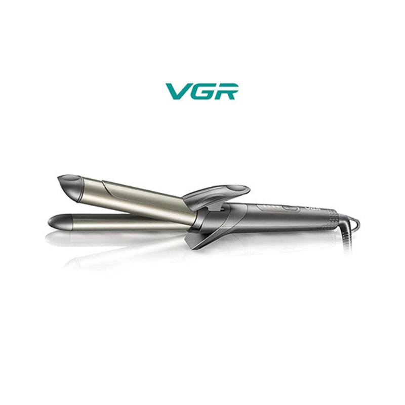 VGR Professional 2-in-1 Curling Iron – 25mm Ceramic Barrel, Uniform Heat Technology, Ceramic Coating, LED Indicator, 4 Temp. Settings up to 200C, 360 Swivel Cord for Effortless Styling – V-571