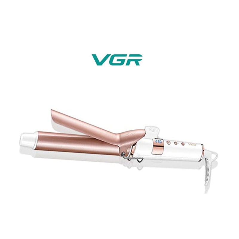 VGR V-578 Professional Electric Hair Curling Wand – Fast Heating Curling Iron 25mm Ceramic Hair Curler with 230 C Max Heat Setting, Adjustable Heat and LED Display