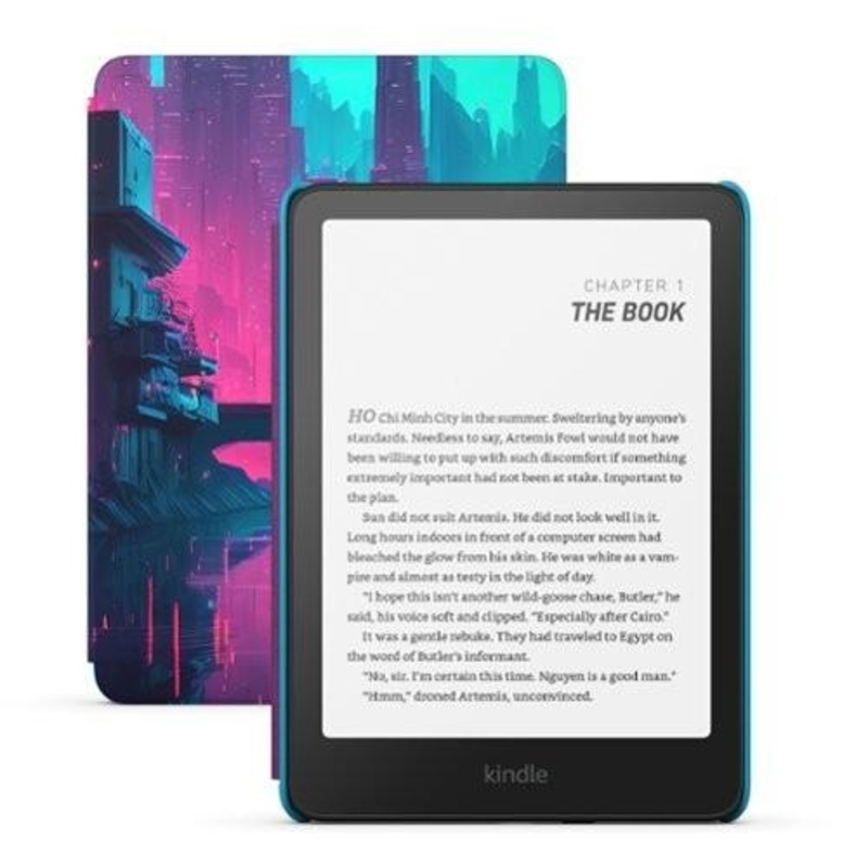 AMAZON KINDLE PAPERWHITE KIDS 16 GB  LARGER 7 GLAREFREE DISPLAY  KIDS READ AN AVERAGE, FSL, 16GB,