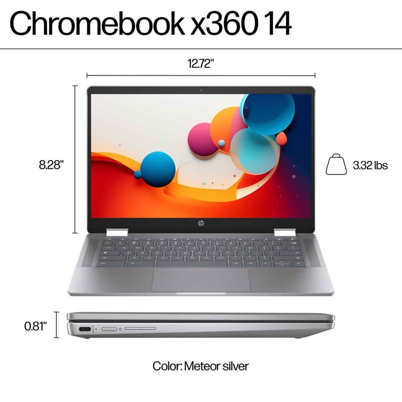 HP 14B-CD0603DS,14 TOUCH,HD,TOUCH,N100,4GB,128GB,CHROME OS,LILAC LAVEN,FACTORY REFURBISHED