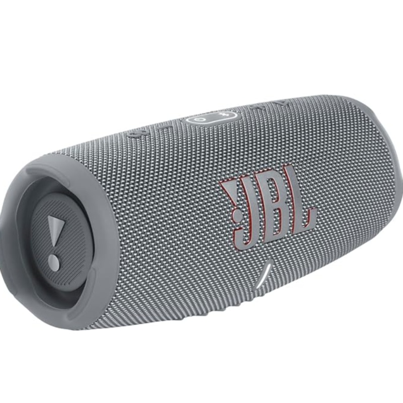 JBL CHARGE 5 SERIES WATERPROOF IP67 BLUETOOTH SPEAKER WITH PARTYBOOST, GRAY