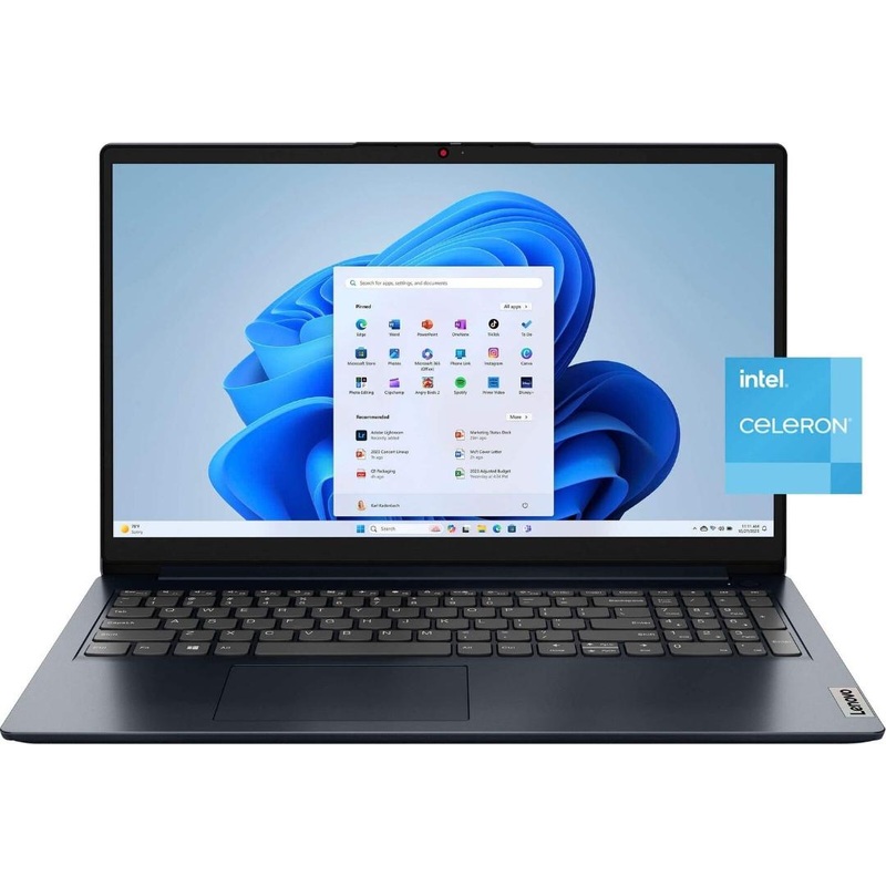 LENOVO IDEAPAD 1 15IJL7, 15.6 , CELERON N4500, 4GB, 128GB EMMC, WIN11, BLUE