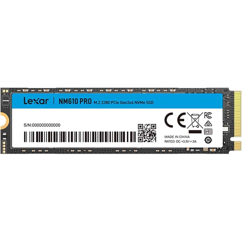 LEXAR NM610PRO SSD, M.2 2280 PCIE GEN3X4 NVME 1.4 SSD 1TB INTERNAL, BLUE WHITE