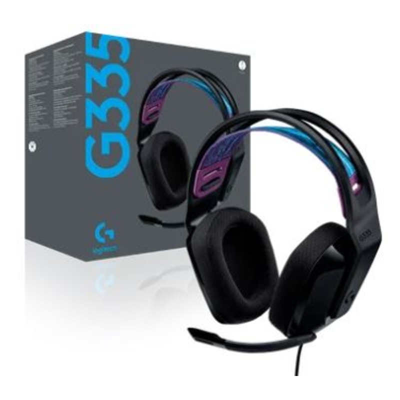 LOGITECH G335 WIRED GAMING HEADSET, BLACK