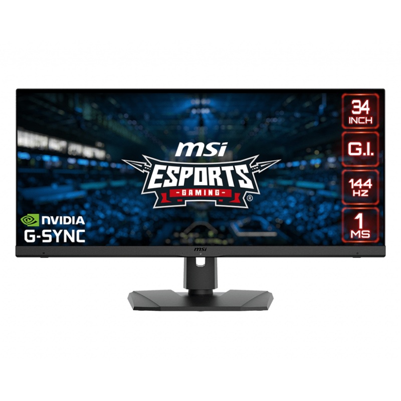 MSI OPTIX MPG341QR, 34 UWQHD (3440X1440)144HZ, 2 X HDMI, DISPLAY PORT, FACTORY REF
