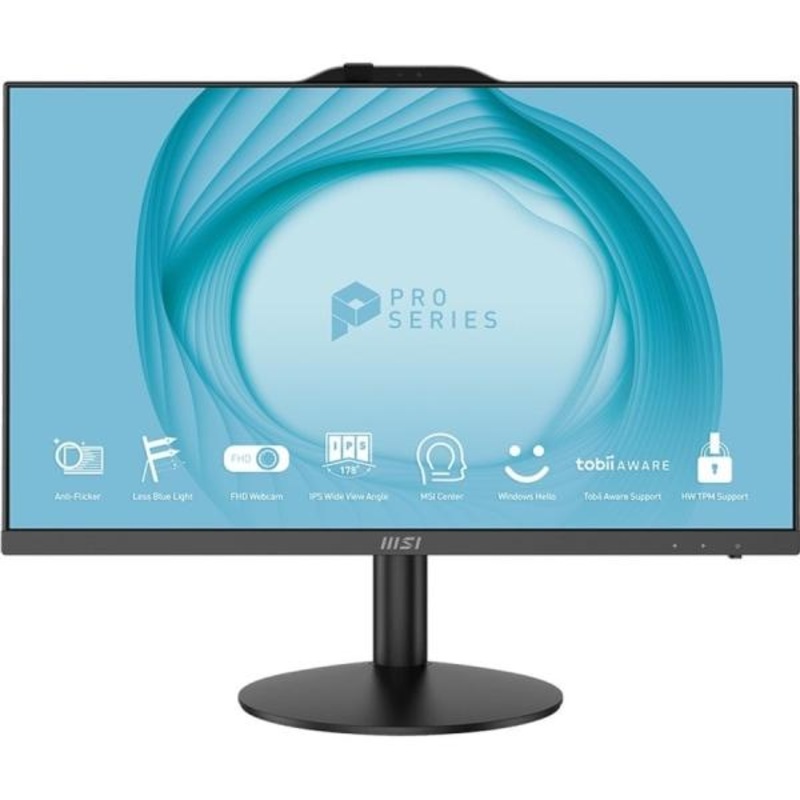 MSI PRO AP242 12M-055US,23.8,I5-12400,8GB,256GB SSD,WIN11,BLACK,FACTORY REFURBISHED