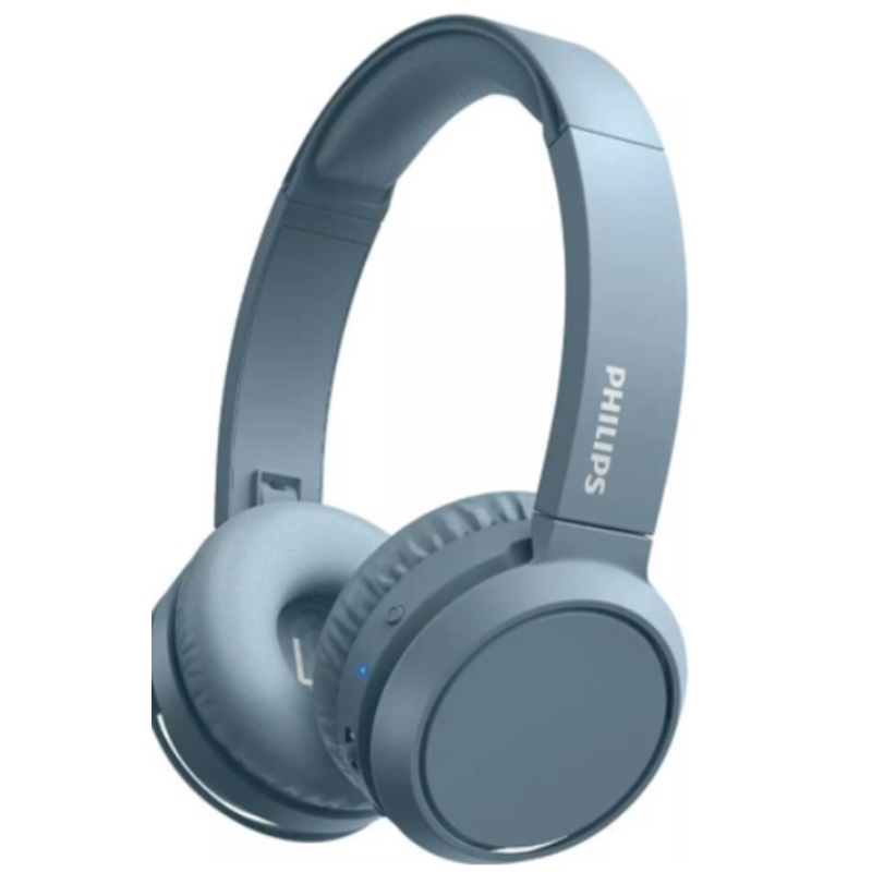 PHILIPS WIRELESS ON-EAR HEADPHONES,USB-C CHARGING CABLE,BLUE