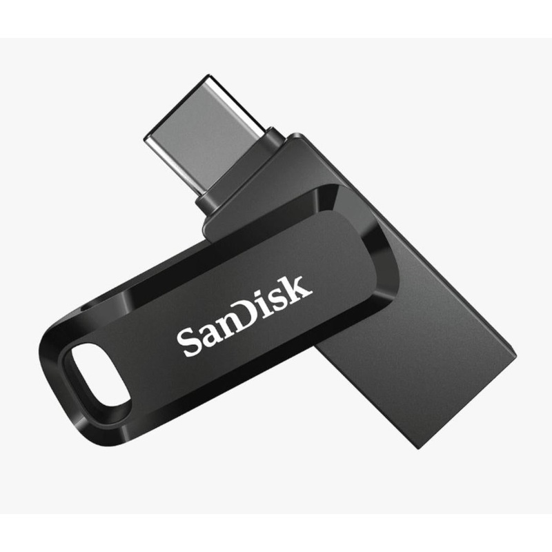 SANDISK ULTRA DUAL DRIVE GO 128GB USB TYPE-A  USB TYPE-C, BLACK