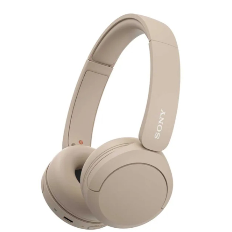 SONY WIRELESS HEADPHONES BLUETOOTH ON-EAR HEADSET WITH MICROPHONE, CAPPUCCINO