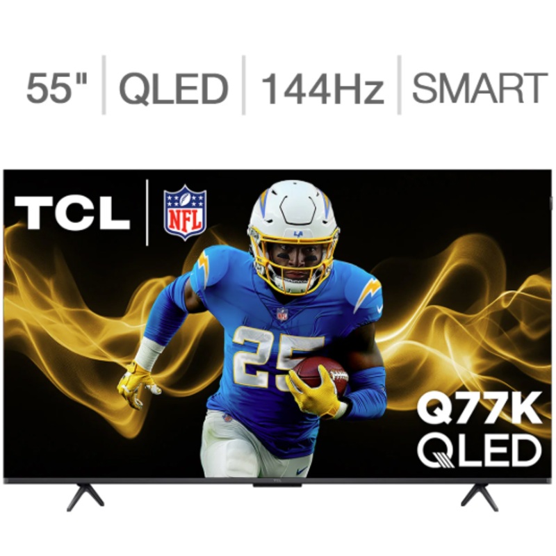 TCL 55 QLED 4K UHD SMART GOOGLE,55,BLACK,