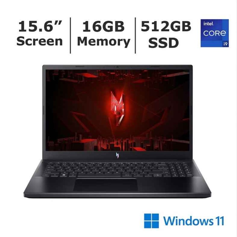 ACER  NITRO ANV15-51-93PU, 15.6FHD 144HZ,I9-13900H,16GB,512GB  SSD, RTX 4060 8GB W11 + CONTROLLER