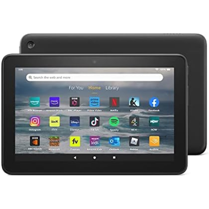 AMAZON FIRE 7 16GB TABLET (2022 RELEASE), QUAD CORE, 3GB, AMZ, BLACK, DAMAGED BOX