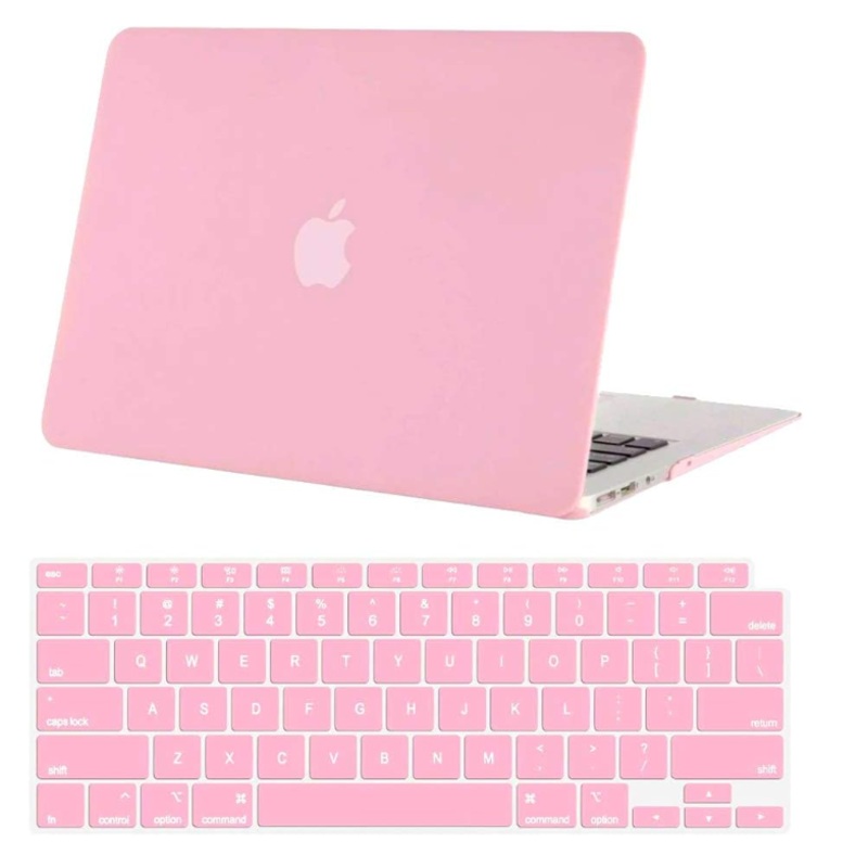 APPLE MACBOOK PRO 13 PLASTIC CLIP CASE WITH KEYBOARD COVER (MXK/MWP-2020), PINK