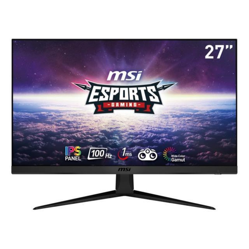 MSI OPTIX GAMING MONITOR, 27FHD 100HZ,TILT Y STAND, BLACK, FACTORY REFURBISHED