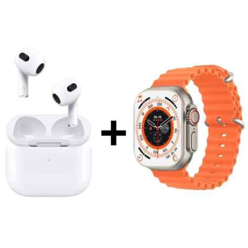 OLAX 8 ULTRA 49MM SMARTWATCH + EARPHONES, BLACK