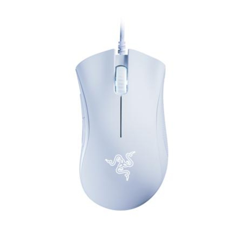 RAZER RZ01-03850200-R3U1  DEATHADDER ESSENTIAL WHITE EDITION – ERGONOMIC WIRED GAMING MOUSE , WHITE